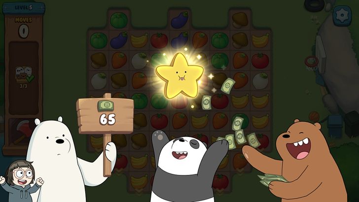 รีวิวเกม We bare bear match repairs